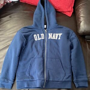 Old Navy Kids Navy Blue Zip-Up Hoodie